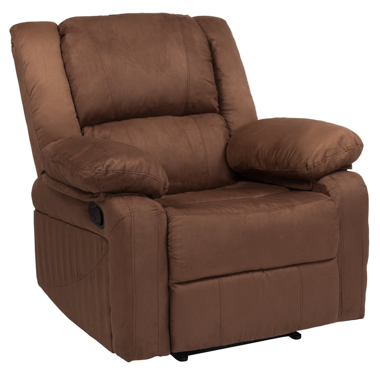 Emma + Oliver Chocolate Brown Microfiber Recliner - Walmart.com