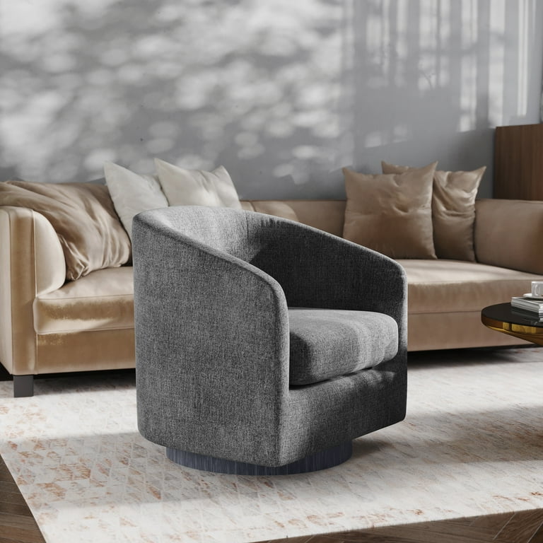Emma Oliver Club Style Barrel Accent Chair with 360 Degree