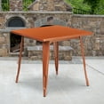 thumbnail image 1 of Emma + Oliver Commercial Grade 31.5" Square Copper Metal Indoor-Outdoor Table, 1 of 3