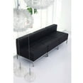 thumbnail image 1 of Emma + Oliver Contemporary Black LeatherSoft Middle Chair, 1 of 5