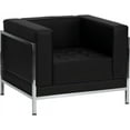 thumbnail image 1 of Emma + Oliver Contemporary Black LeatherSoft Modular Chair with Quilted Tufted Seat, 1 of 4