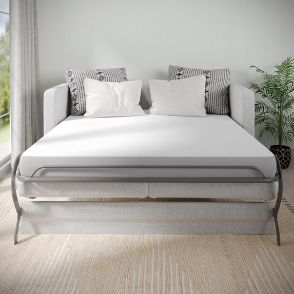 Emma + Oliver Couch Bed Cooling Memory Foam 4-Inch Full Mattress in a Box