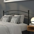 thumbnail image 1 of Emma + Oliver Decorative Black Metal Full Size Headboard, 1 of 10