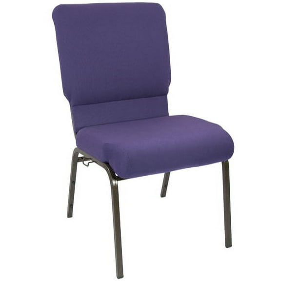 Emma + Oliver Eggplant Church Chair 18.5 in. Wide
