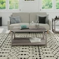 thumbnail image 1 of Emma + Oliver Engineered Wood Modern Farmhouse Coffee Table with Metal Accents in Gray Wash, 1 of 11