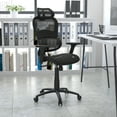 thumbnail image 1 of Emma + Oliver Ergonomic Black Mesh Office Chair-Synchro-Tilt, Headrest, Adjustable Pivot Arms, 1 of 15