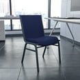 thumbnail image 1 of Emma + Oliver Heavy Duty Navy Blue Dot Fabric Stack Chair, 1 of 12