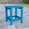 thumbnail image 1 of Emma + Oliver Indoor/Outdoor Polyresin Adirondack Side Table for Porch, Patio, or Sunroom in Blue, 1 of 9