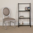 thumbnail image 1 of Emma + Oliver King Louis Dining/Desk Chair with Taupe Vinyl Back and Seat & Silver Frame, 1 of 9