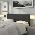 thumbnail image 1 of Emma + Oliver King Size Metal Headboard - Black Fabric Upholstery Fits Standard Bed Frames, 1 of 11