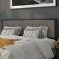 thumbnail image 1 of Emma + Oliver King Size Upholstered Metal Panel Headboard in Tufted Dark Gray Fabric, 1 of 11