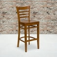 thumbnail image 1 of Emma + Oliver Ladder Back Cherry Wood Barstool, 1 of 7