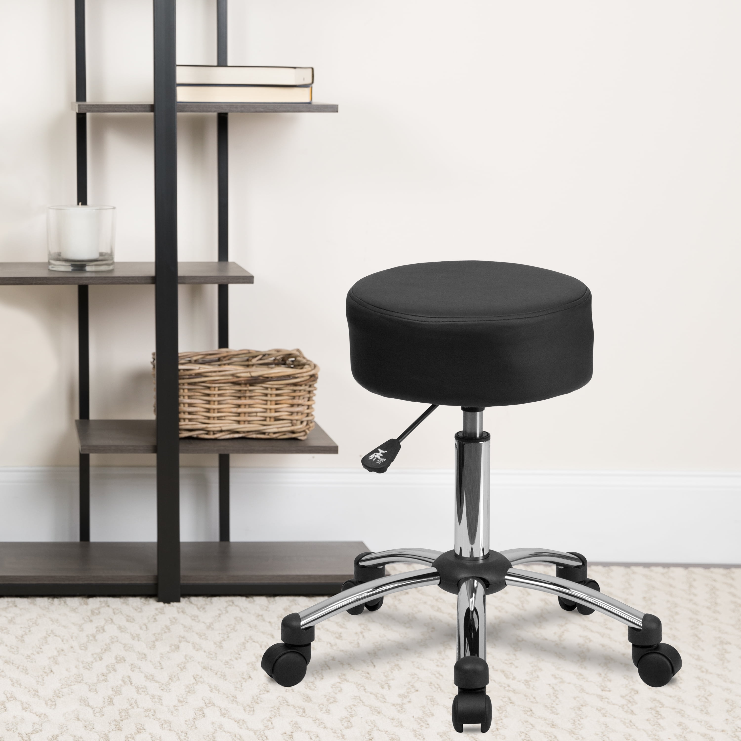 Emma + Oliver Medical Ergonomic Stool with Chrome Base - Walmart.com