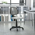 thumbnail image 1 of Emma + Oliver Mid-Back White Mesh Swivel Task Office Chair with Pivot Back, BIFMA Certified, 1 of 16