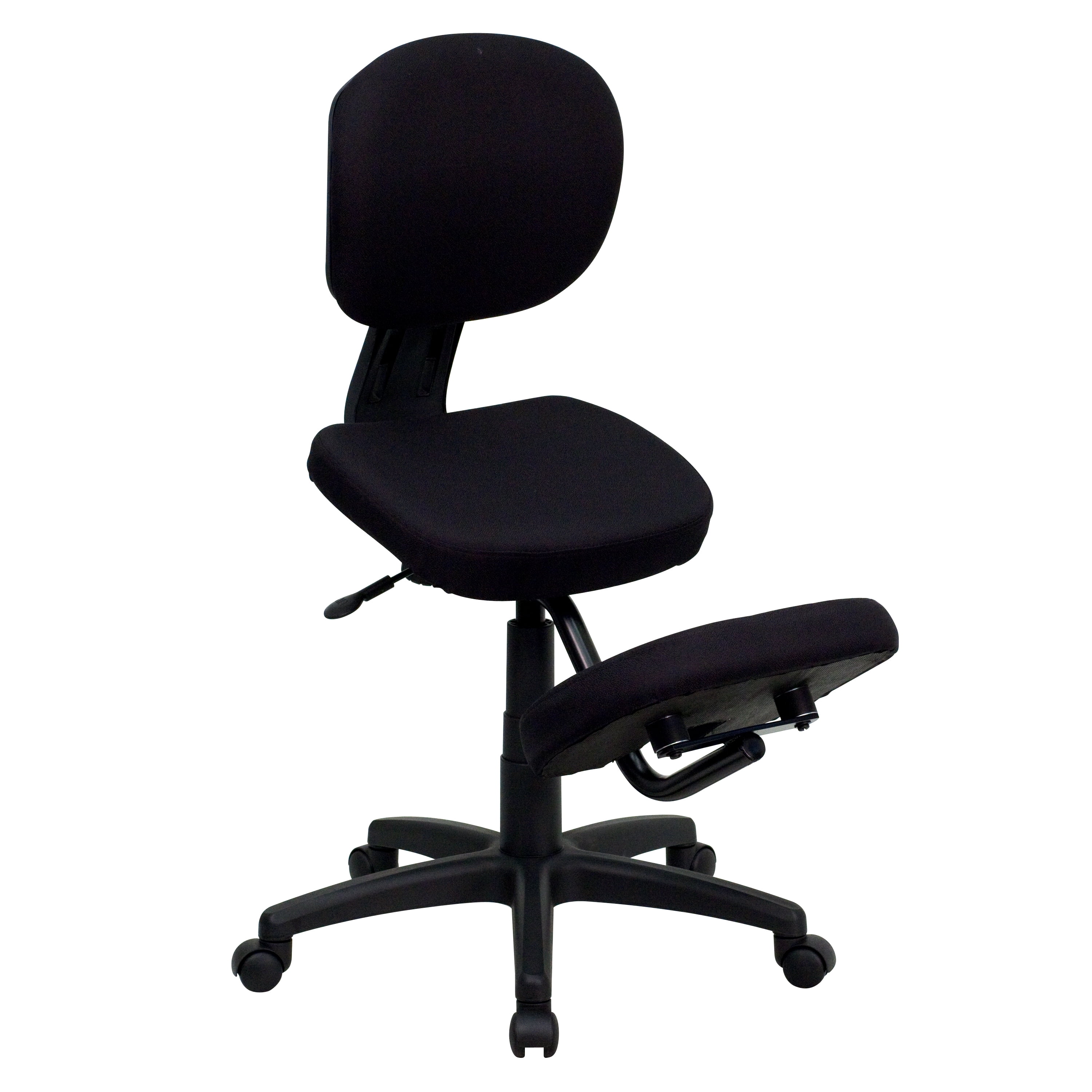 Mainstays Ergonomic Office Chair with Adjustable Headrest, Black Fabric, 275lb Capacity