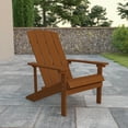 thumbnail image 1 of Emma + Oliver Outdoor Teak All-Weather Poly Resin Wood Adirondack Chair, 1 of 12