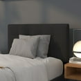 thumbnail image 1 of Emma + Oliver Quilted Tufted Upholstered Twin Size Headboard in Black Fabric, 1 of 10