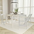 thumbnail image 1 of Emma + Oliver Set of 2 Solid Wood Foldable Dining Chairs with White Finish, 1 of 13