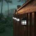 thumbnail image 1 of Emma + Oliver Set of 6 Brown Solar Deck and Fence Lights, Decorative Outdoor Solar Powered Weatherproof Wall Mount Fence and Deck Lighting, 1 of 10