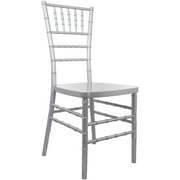Emma + Oliver Silver Resin Chiavari Chair