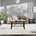 thumbnail image 1 of Emma + Oliver Solid Wood Farmhouse Trestle Coffee Table in Dark Gray, 1 of 11
