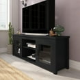 thumbnail image 1 of Emma + Oliver TV Stand for up to 80" TV's in Black Finish - 65" Media Console with Classic Full Glass Doors & 3 Adjustable Shelves, 1 of 12