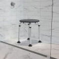 thumbnail image 1 of Emma + Oliver Tool-Free 300 Lb. Capacity, Adjustable Gray Bath & Shower Stool, 1 of 17