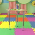 thumbnail image 1 of Emma + Oliver Triangular Natural Collaborative Adjustable Student Desk - Home and Classroom, 1 of 13
