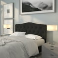 thumbnail image 1 of Emma + Oliver Tufted Upholstered Queen Size Headboard in Black Fabric, 1 of 12