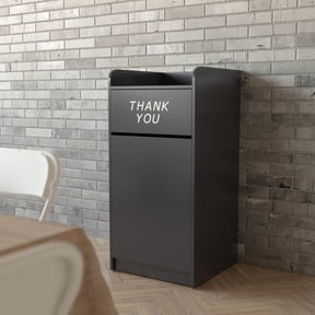 Emma + Oliver Wood Tray Top Receptacle in Black