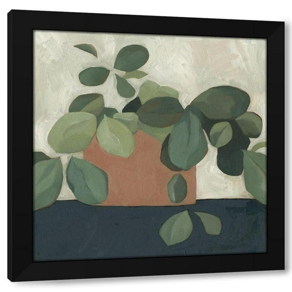 Emma Scarvey 20x20 Black Modern Wood Framed Wall Art Titled - Jade Hoya I