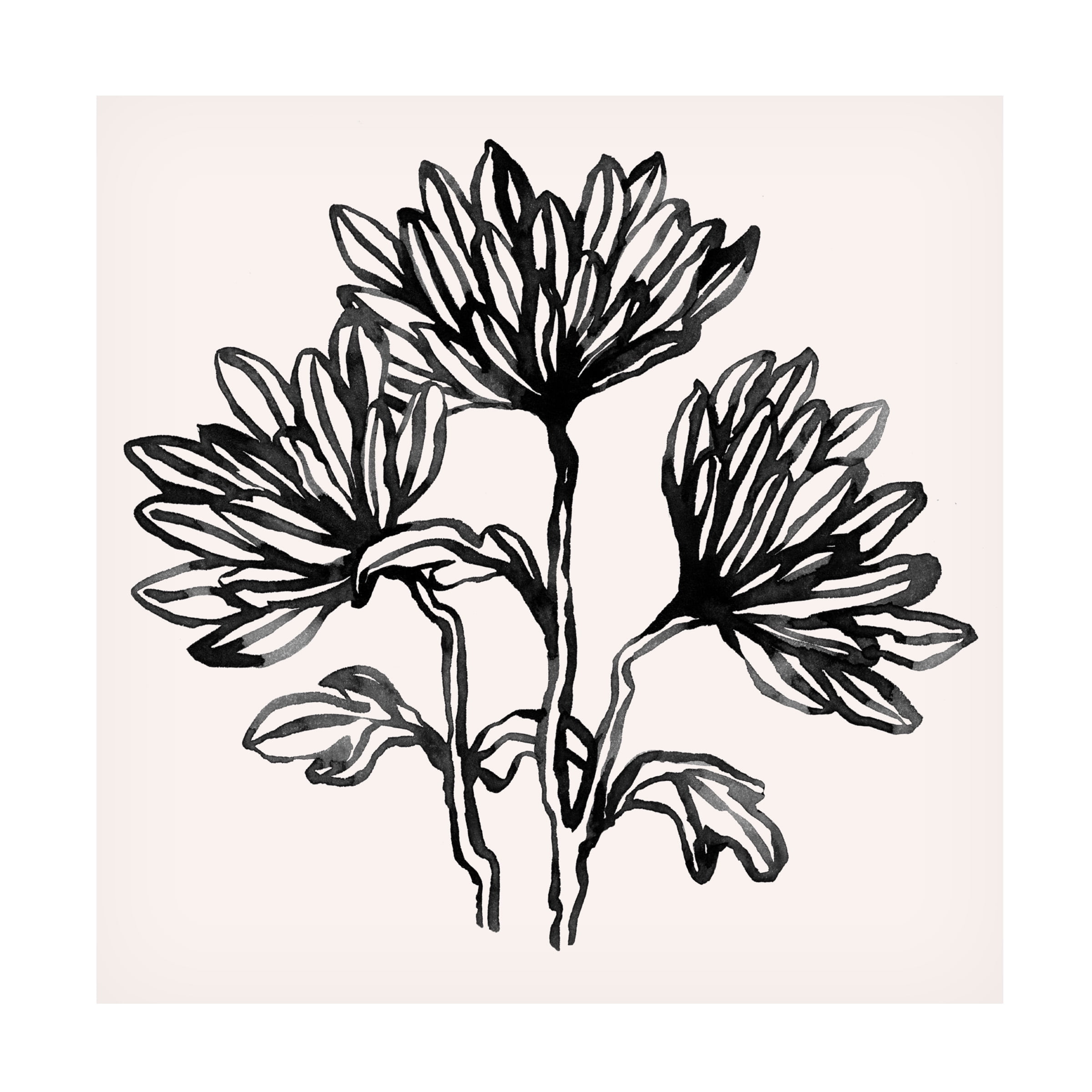 Emma Scarvey 'Gestural Blooms I' Canvas Art