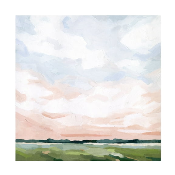 Trademark Fine Art Emma Scarvey Pink Morning Horizon II Canvas Wall Art - 14x14