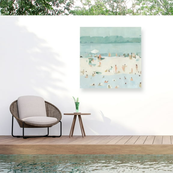 Emma Scarvey 'Sea Glass Sandbar I' Outdoor All-Weather Wall Decor