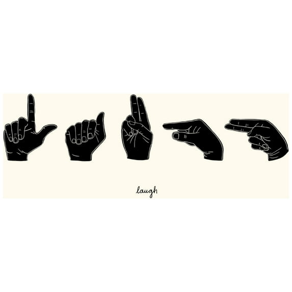 Emma Scarvey 'Sign Language III' Canvas Art