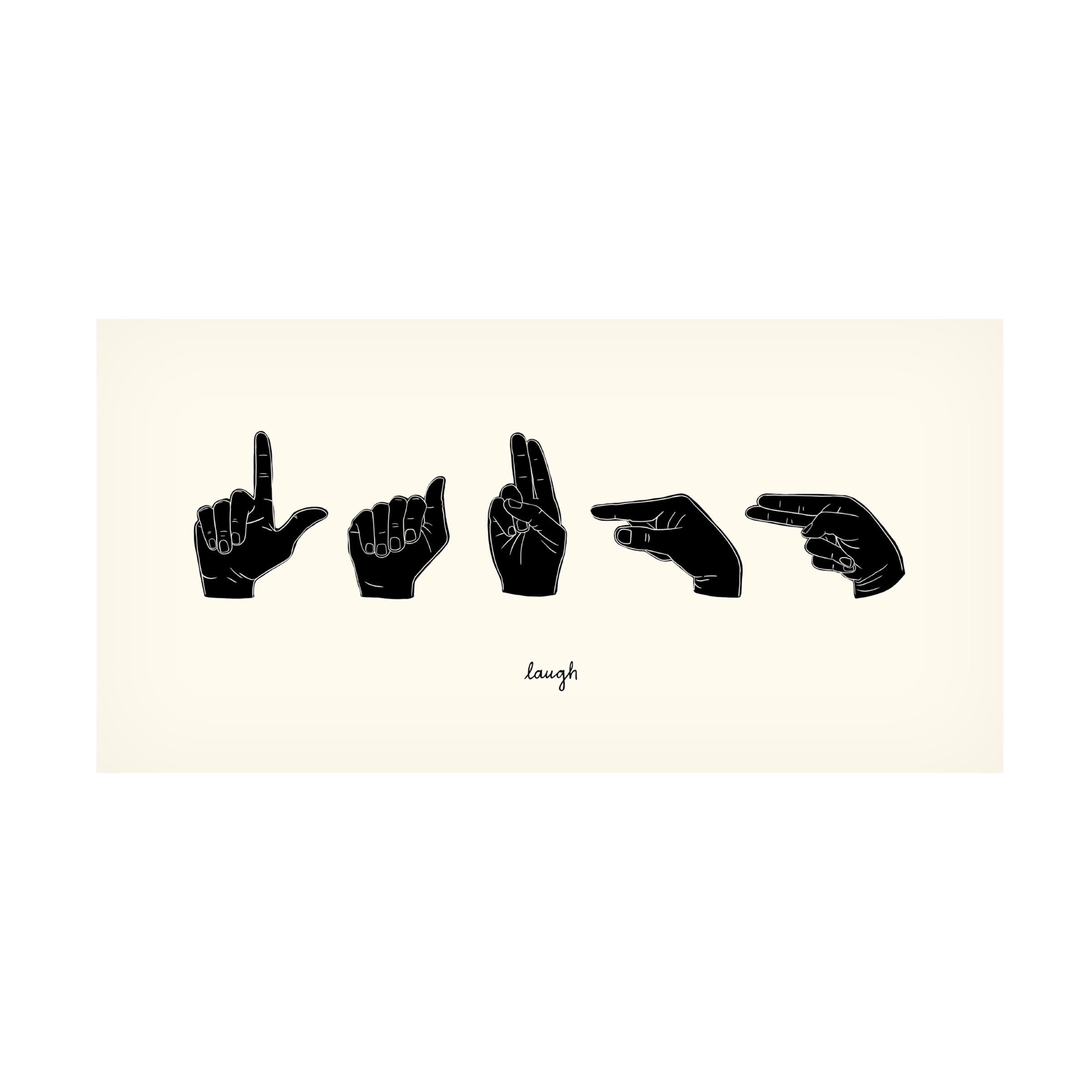 Emma Scarvey 'Sign Language III' Canvas Art