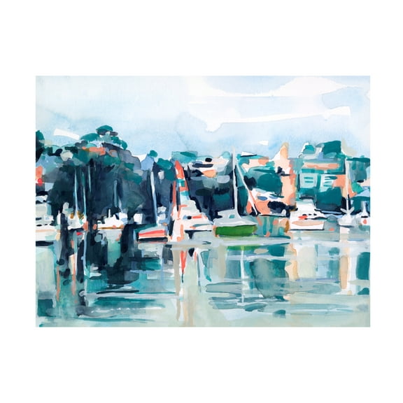 Emma Scarvey 'Watercolor Bay II' Canvas Art