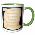 thumbnail image 1 of 3drose, Emma the Meaning, 15oz Two-tone Green Mug, 1 of 6