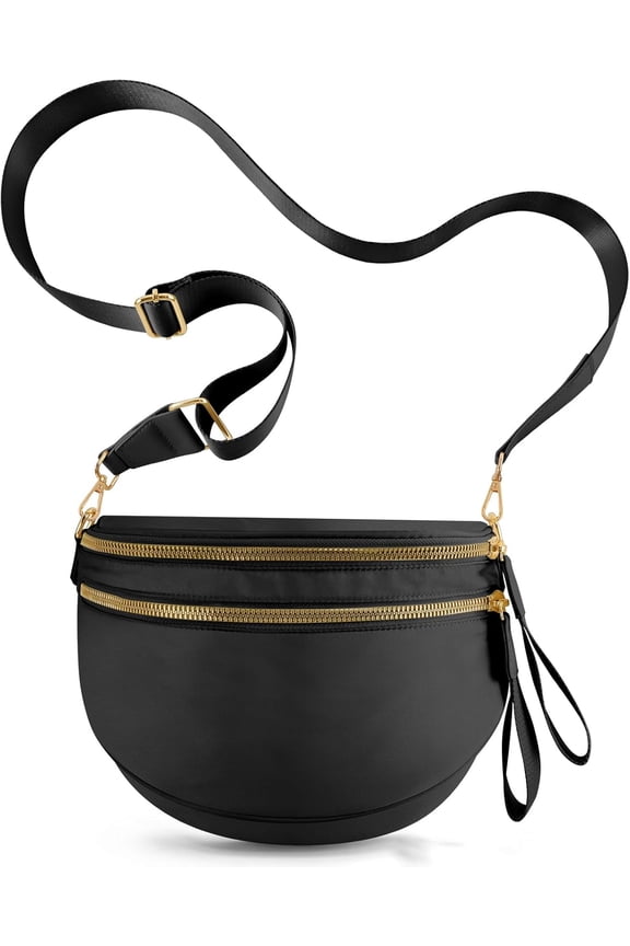 Emmafy Crossbody Bags for Women - Large Capacity Lightweight Sling Bag, Water-Resistant Nylon Crossbody Purse with Adjustable Strap, Travel Organizer with Multiple Pockets