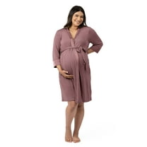 Kindred Bravely Emmaline Maternity & Nursing Robe Hospital Bag/Delivery Essential (Twilight, Small/Medium)
