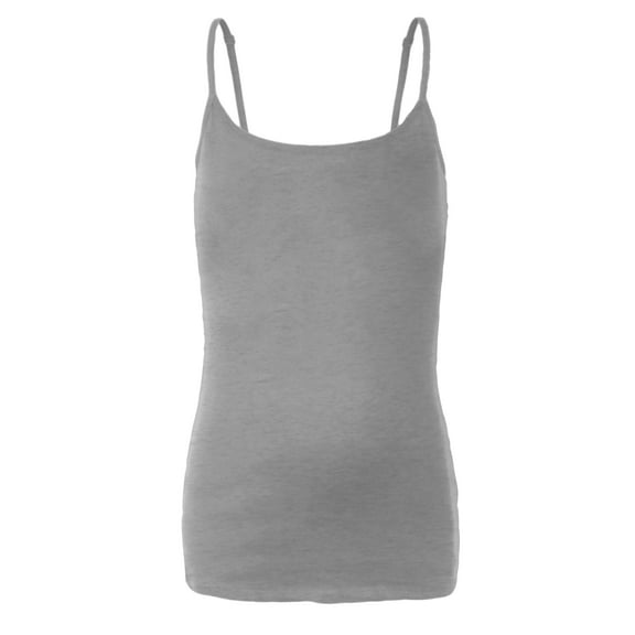 Emmalise PreTeen Training Bra Camisole Wireless Built in Fabric Support Cami (Heather Gray, Small, 60-90 lbs)
