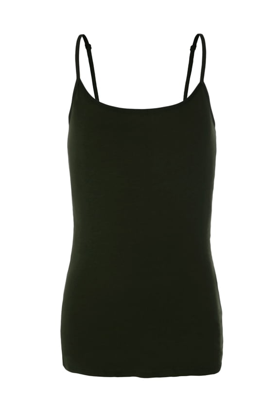 PreTeen Training Bra Camisole Wireless Built in Fabric Support Cami (Olive, Med, 90-110 lbs)