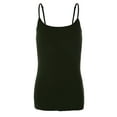 thumbnail image 1 of Emmalise PreTeen Training Bra Camisole Wireless Built in Fabric Support Cami (Olive, Small, 60-90 lbs), 1 of 4