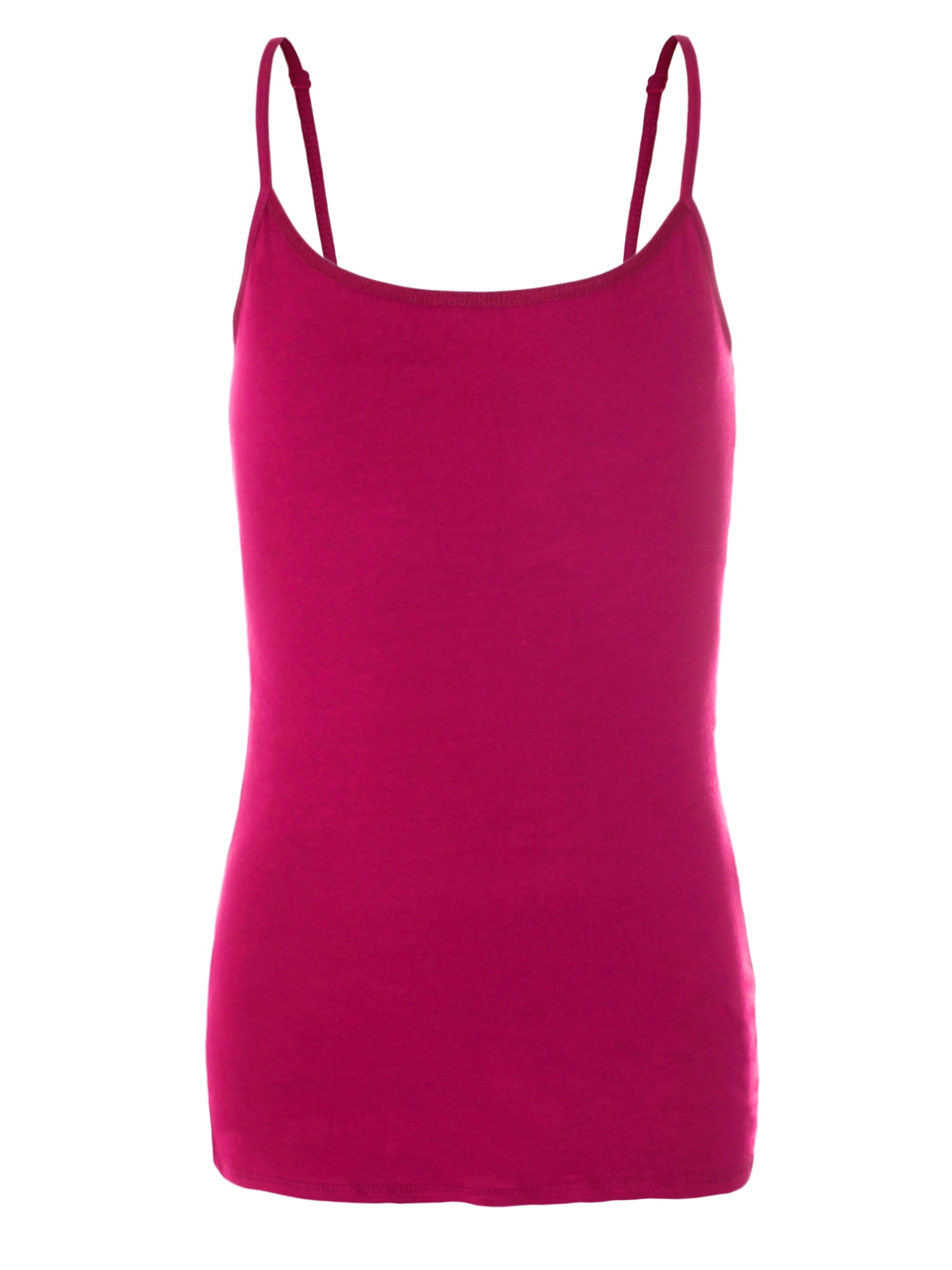 Emmalise Women’s Camisole With Built-In Bra – 3-Pack Wireless Support Cami, Long Torso, Adjustable Straps