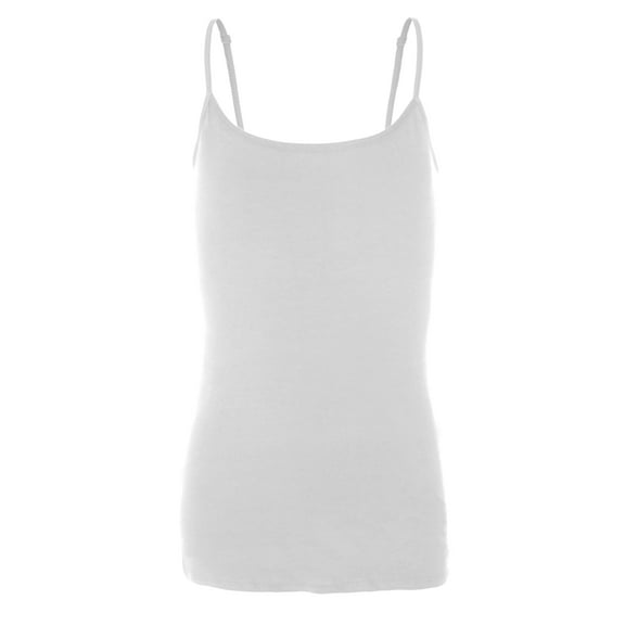 Emmalise PreTeen Training Bra Camisole Wireless Built in Fabric Support Cami (White, Small, 60-90 lbs)