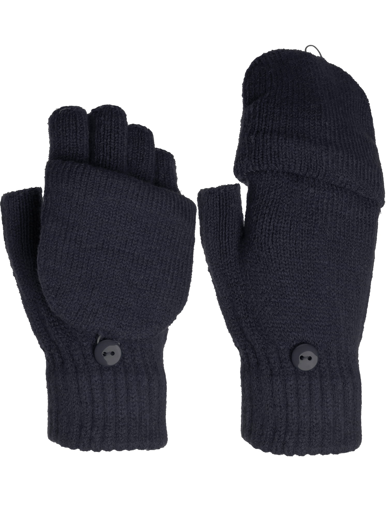 Emmalise Women Winter Fingerless Texting Gloves with Mitten Flap