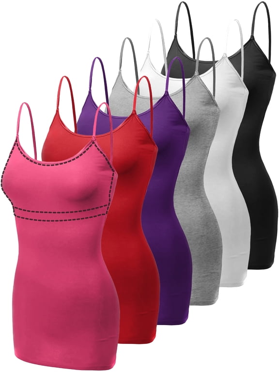 Women's 6-Pack Light Support Camisoles Dignity & Strength Set L