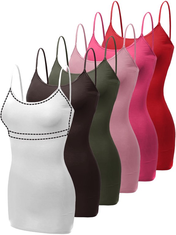 Women's 6-Pack Light Support Camisoles Inner Strength Palette S