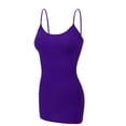 thumbnail image 1 of Essential Basic Women's Basic Casual Long Camisole Adjustable Strap Cami Layering Top, 2xl, Purple, 1 of 4
