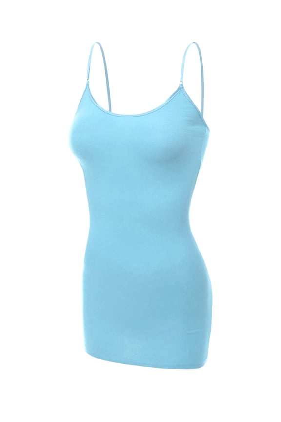 Women's Basic Casual Long Camisole Cami Top Regular Sizes